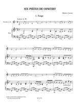 Lussier | Six pieces de concert for clarinet and piano
