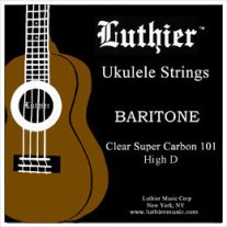 Luthier Baritone High D Ukulele Strings Clear Super Carbon 101