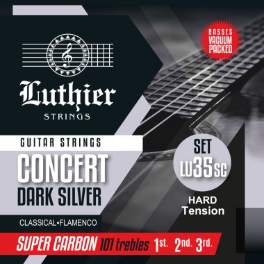 Luthier CDS35 MHT Guitar Strings with Super Carbon trebles, Full Set