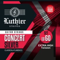 Luthier Concert Silver Set 60 XHT Classical Guitar Strings, Full Set