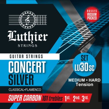 Luthier CS30 MHT Guitar Strings with Super Carbon 101 trebles Full Set