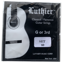 Luthier Set 60 Clear Nylon Classical / Flamenco, Singe g 3rd
