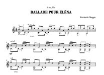 Maggio | Ballade pour Elena for solo guitar