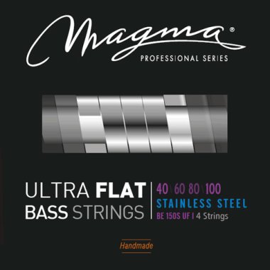 Magma BE150SUF Stainless Steel Ultra Flat Bass Strings, Light 40-100