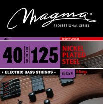 Magma BE155N Nickel Plated Steel 5-String Bass Strings, Light 40-125