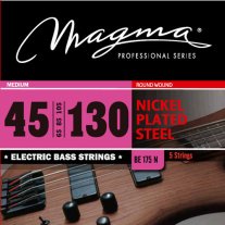 Magma BE175N Nickel Plated Steel 5-String Bass Strings, Medium 45-130