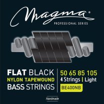 Magma BE400NB Black Nylon Tapewound Bass Strings, Light 50-105