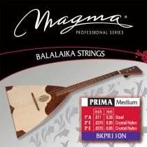 Magma BKPR110N Balalaika Strings Prima Medium, Steel and Crystal Nylon