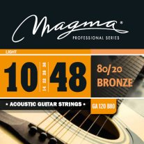 Magma GA120B80 80/20 Bronze Acoustic Strings, Light 10-48
