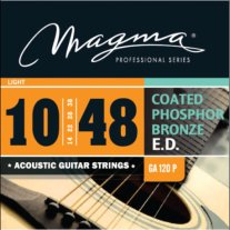 Magma GA120P Coated Phosphor Bronze Acoustic Strings, Light 10-48