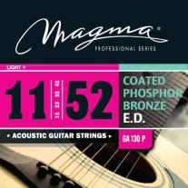 Magma GA130P Coated Phosphor Bronze Acoustic Strings, Light+ 11-52