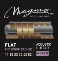 Magma GA130PBF Flat Phosphor Bronze Acoustic Strings, Light+ 11-52