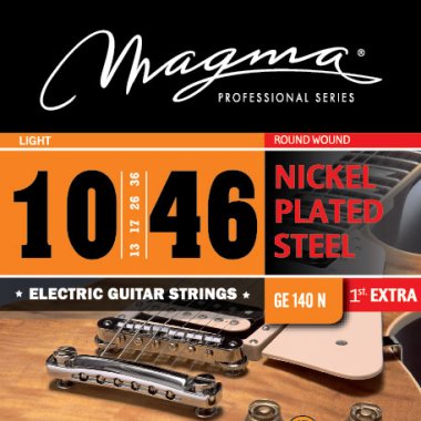 Magma GE140N Nickel Plated Steel Electric Guitar Strings, Light 10-46