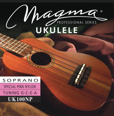 Magma UK100NP Special Pink Nylon Ukulele Strings, Soprano