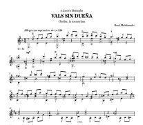 Maldonado | Vals sin Duena for solo guitar