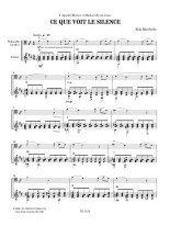 Marchelie | Ce que voit le silence for guitar & cello
