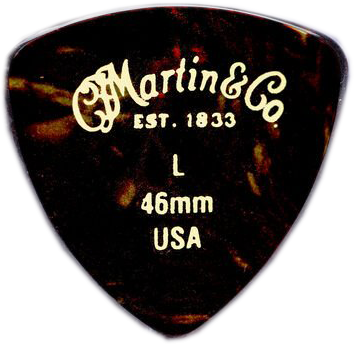 Martin Celluloid 346 Pick .46mm, Tortoise, Light, One Pick