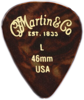 Martin Celluloid 351 Pick .46mm, Tortoise, Light, One Pick