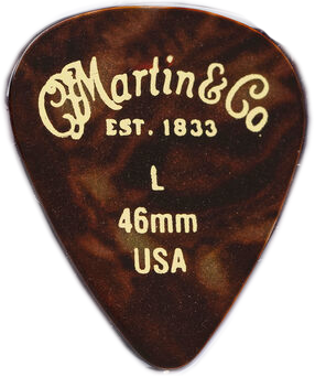 Martin Celluloid 351 Pick .46mm, Tortoise, Light, One Pick