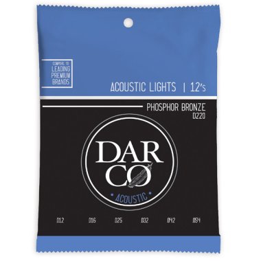 Martin Darco D220 Phosphor Bronze Acoustic Set, Light 12-54