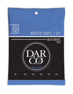 Martin Darco D520 80/20 Bronze Acoustic Set, Light 12-54