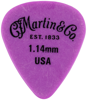 Martin Delrin 351 Pick 1.14mm, Purple, One Pick