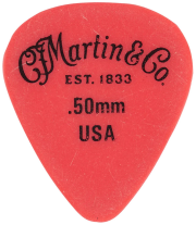Martin Delrin 351 Pick .50mm, Red, One Pick
