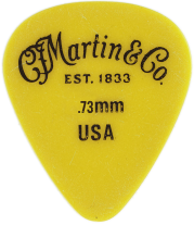 Martin Delrin 351 Pick .73mm, Yellow, One Pick