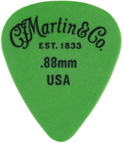Martin Delrin 351 Pick .88mm, Green, One Pick