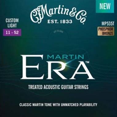Martin Era Treated Acoustic Guitar Strings MP535T Cstm Lt 11-52