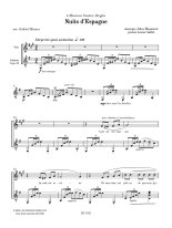 Massenet arr. by Bianco | Nuits d'Espagne for guitar and voice