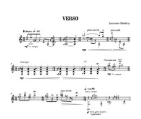 Maufroy | Verso for solo guitar
