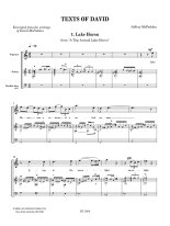 McFadden | Texts of David for guitar and voice