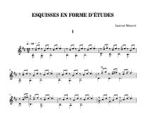 Meneret | Esquisses en forme d'etudes for solo guitar