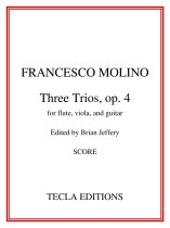 Molino | Three Trios, op. 4 for Flute, Viola, and Guitar | PDF Download
