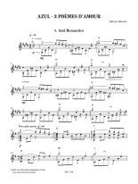 Montes | Azul - 3 Poemes d'amour for solo guitar