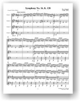 Mozart | Symphony No. 16 - K. 128 for 4 guitars