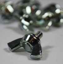 Murata Guitar Support replacement wing-nut, one nickel