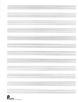 Musipack 3 Ring Filler No. 1: 12-stave Passantino Manuscript Paper