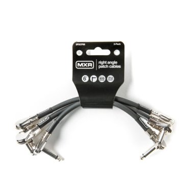 MXR 3PDCP06 Right Angle Patch Cables 6 inch, 3 Pack