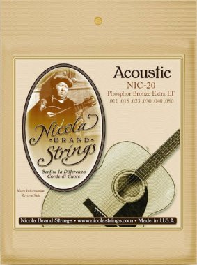 Nicola NIC-50 Medium Phosphor Bronze Acoustic Strings 13-58