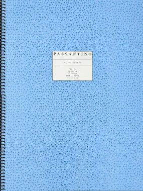 No. 65. Spiral Book: 12-stave Passantino Manuscript Paper, 32 pages