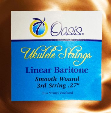 Oasis Carbon Uke Baritone Low G smooth wound, .027