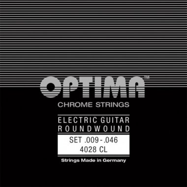 Optima Chrome Roundwound Electric Guitar Custom Light 9-46