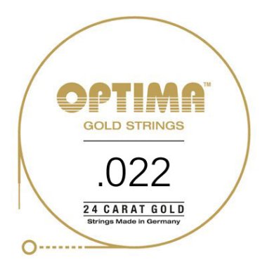 Optima GE022 24K Gold Plated .022, Wound Single String