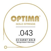 Optima GE043 24K Gold Plated .043, Wound Single String
