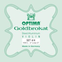 Optima Goldbrokat Violin Set 4/4 E1 0.27 Ball End Single String
