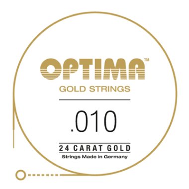 Optima GPS010 24K Gold Plated .010, Single String