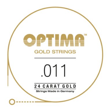 Optima GPS011 24K Gold Plated .011, Single String