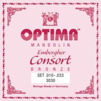 Optima Mandolin 3030 Consort Bronze (.010 - .033), Full Set
